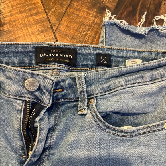 Lucky  Low Rise Lolita Skinny
Blue Skinny Jeans Distressed Style 8/29 - Picture 11 of 16